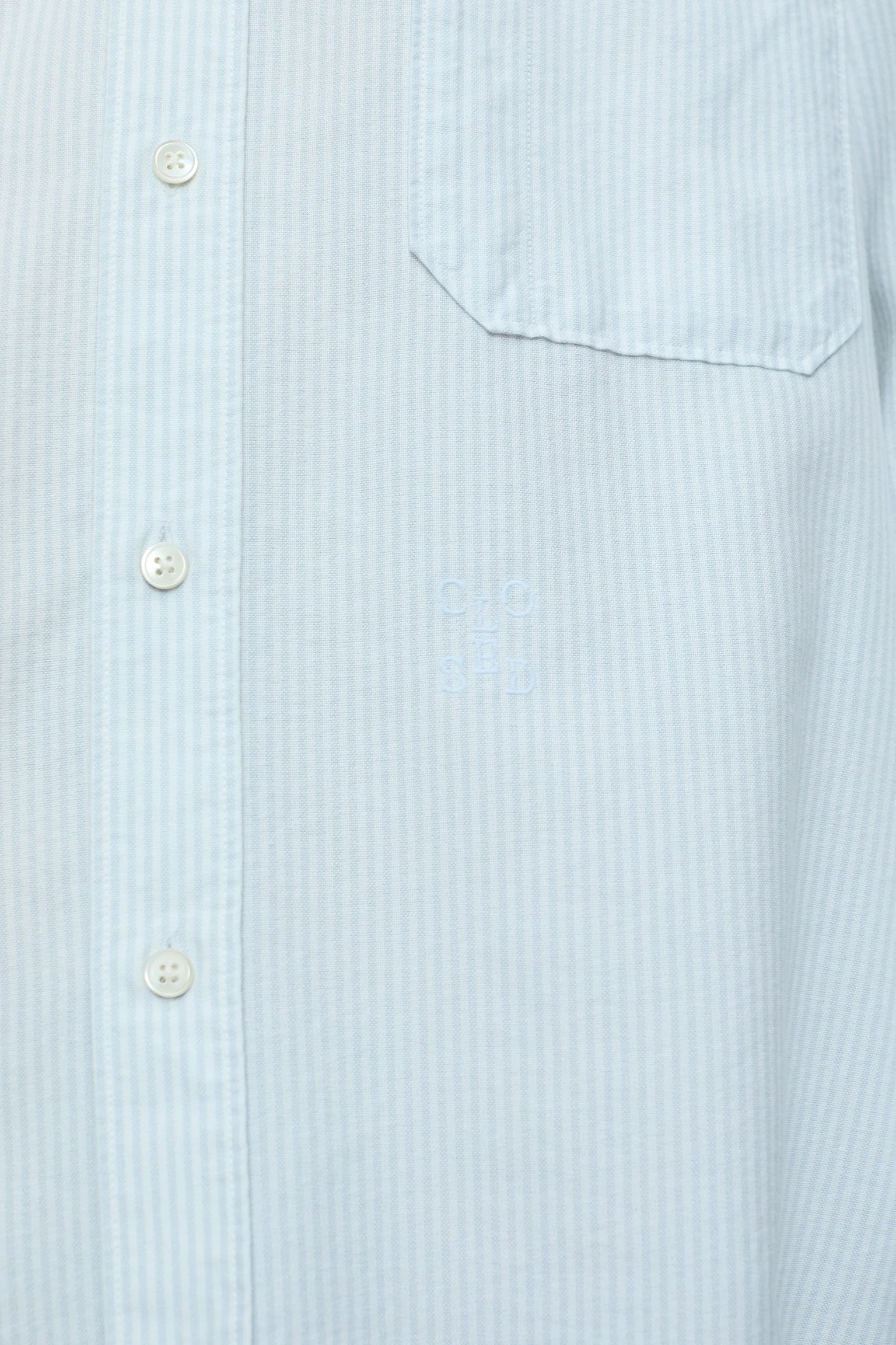 Closed Formal Army Shirt   - Light Sky Blue