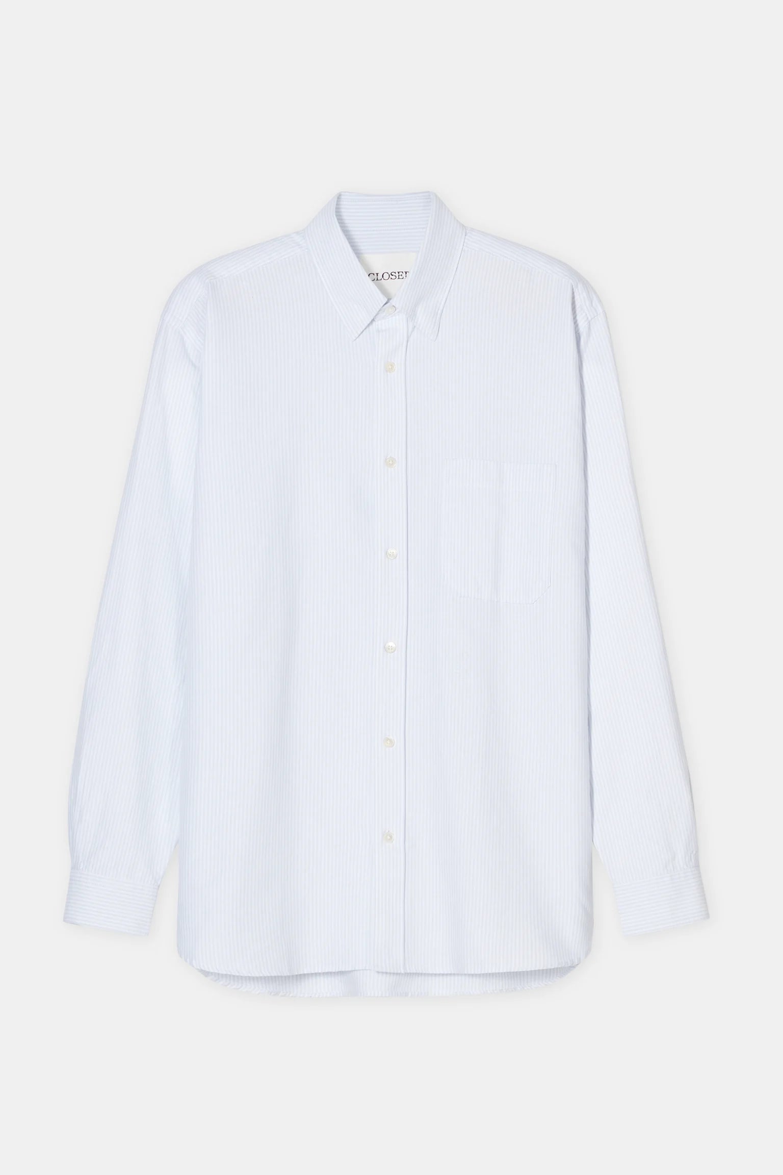 Closed Formal Army Shirt   - Light Sky Blue