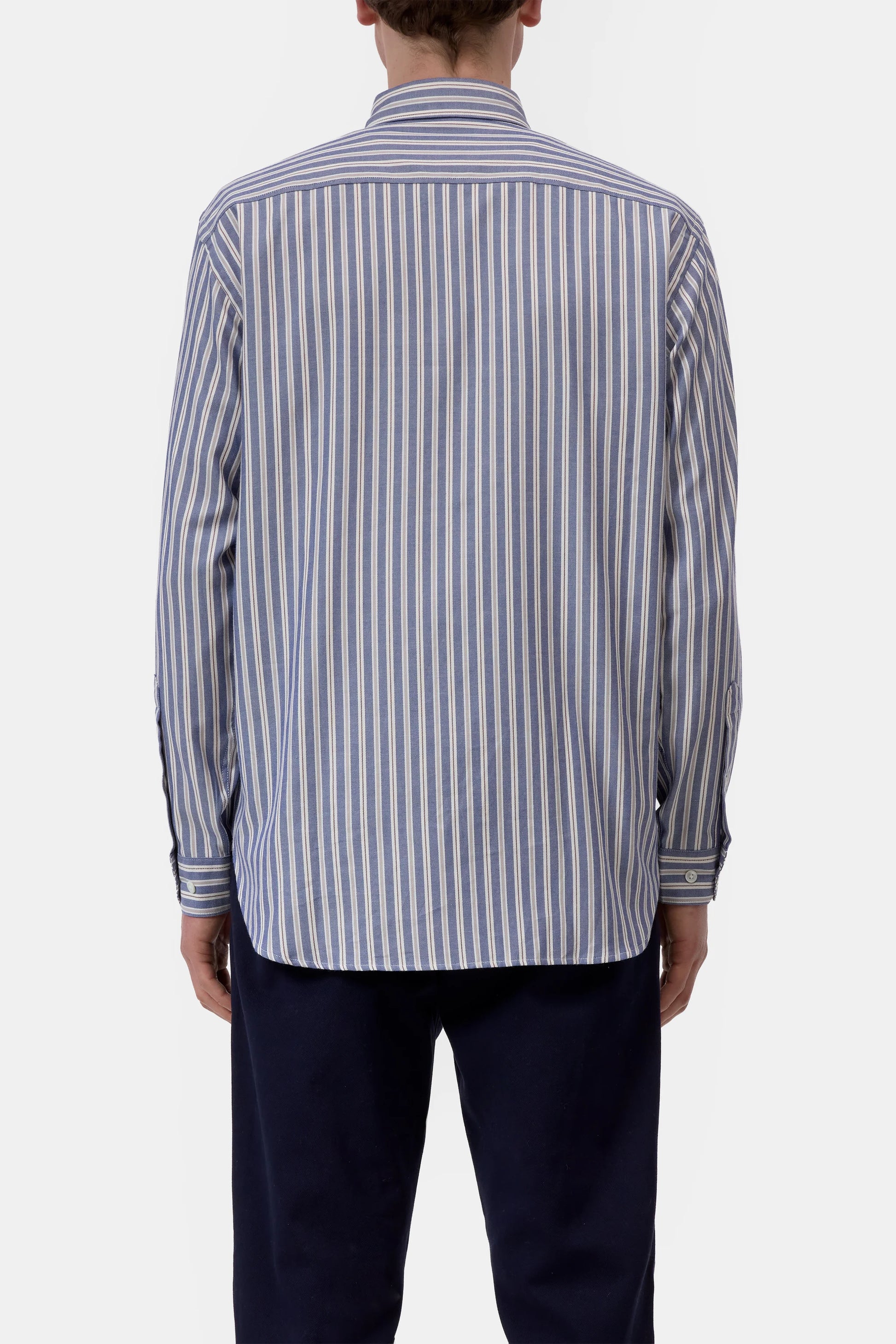 Closed Striped Cotton Shirt - Dark Night
