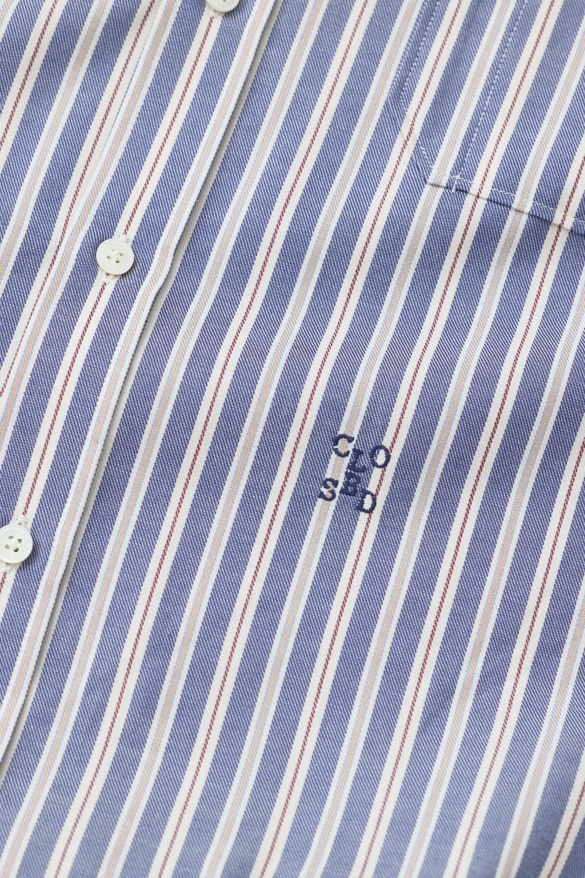 Closed Striped Cotton Shirt - Dark Night