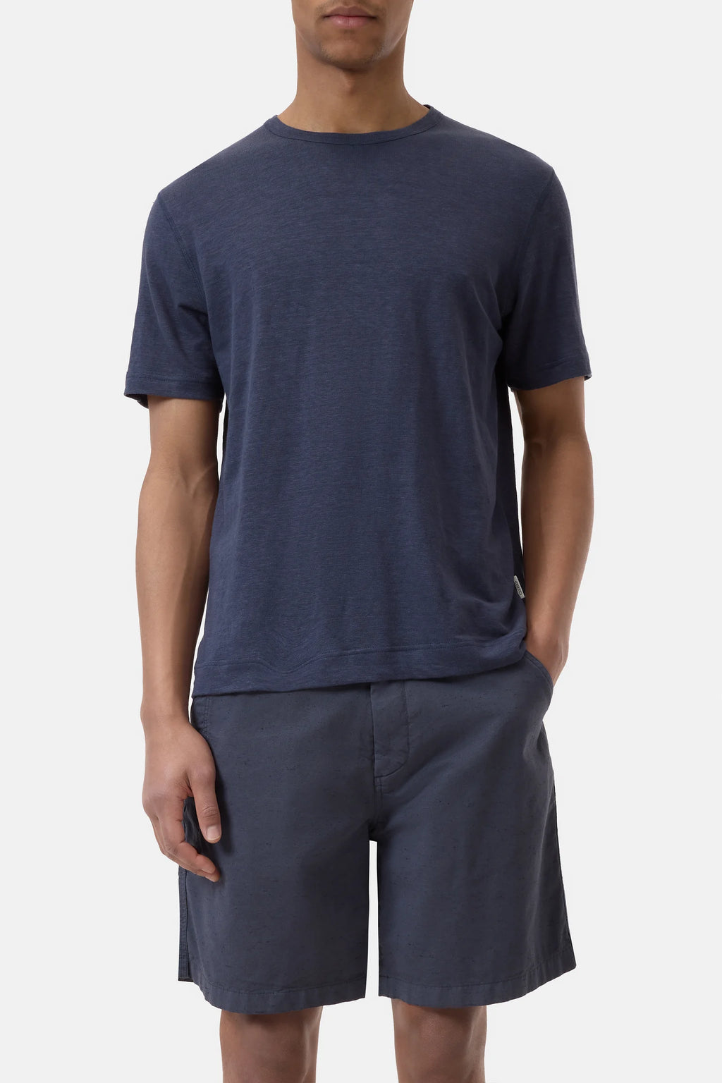 Closed Linen Blend T-shirt - Smokey Blue