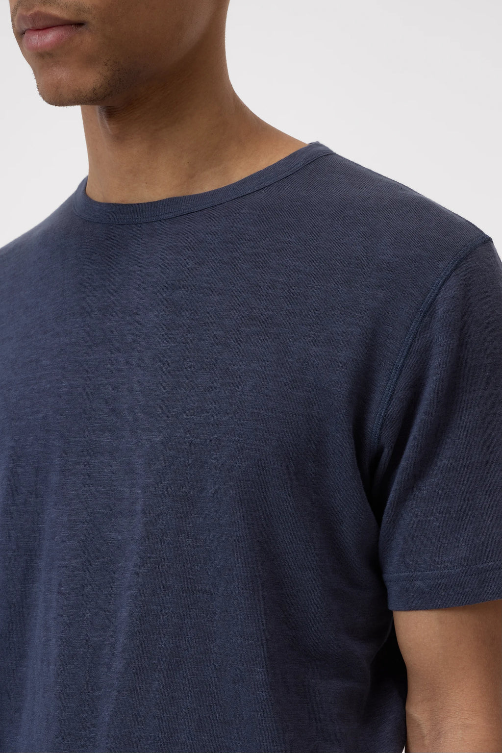 Closed Linen Blend T-shirt - Smokey Blue