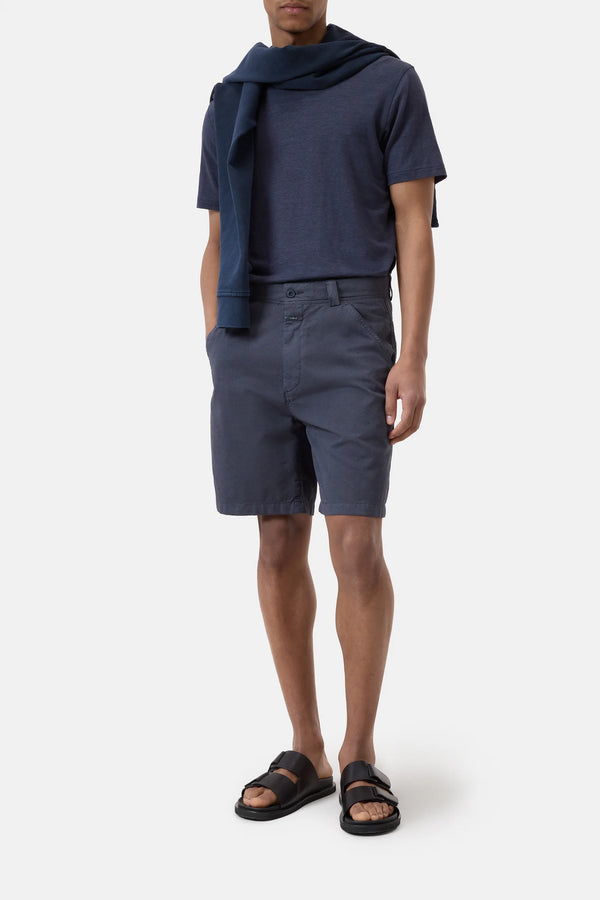 Closed Linen Blend T-shirt - Smokey Blue