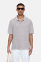 Closed Shirt with Polo Collar - Chalk Grey
