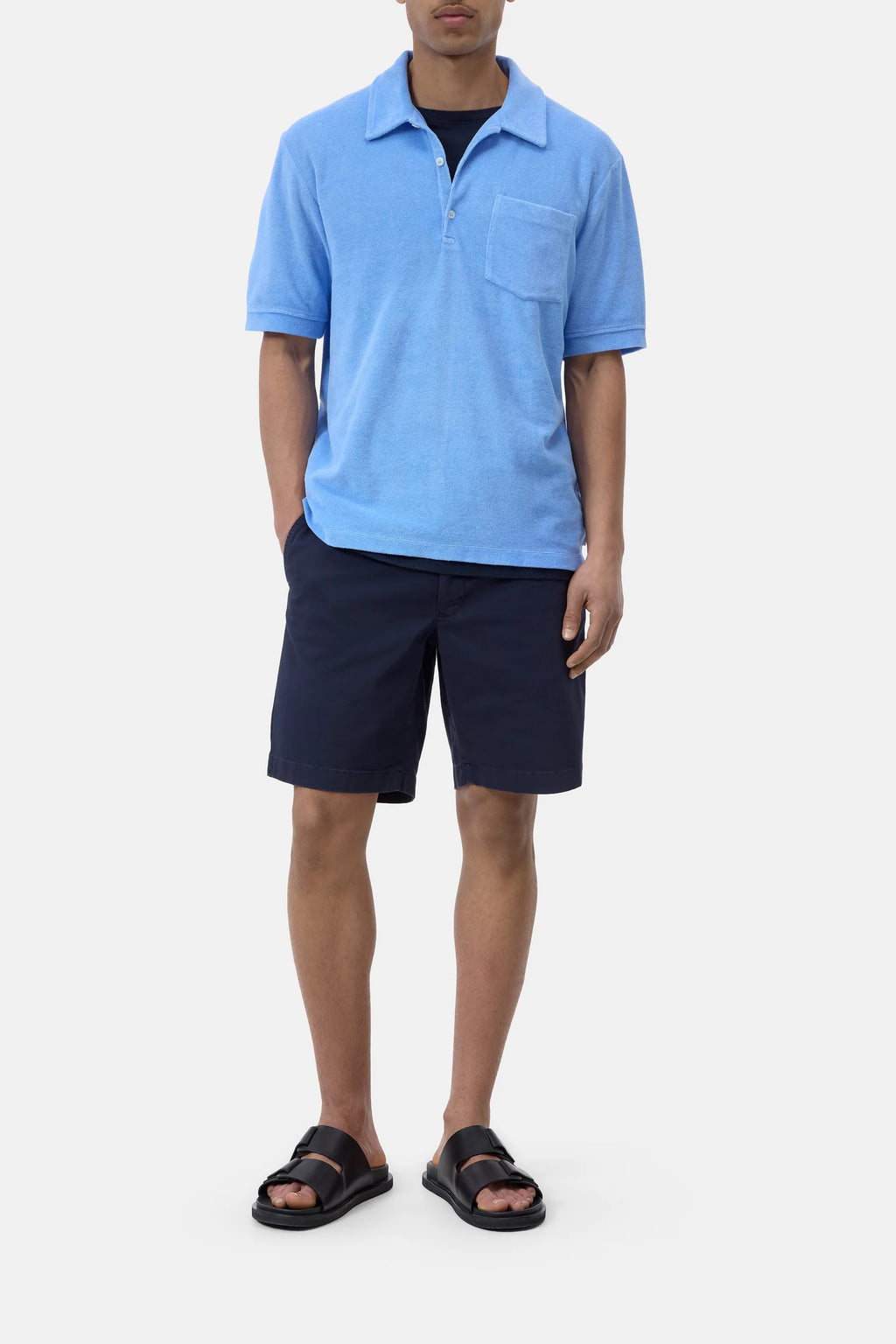 Closed Terry Towel Shirt - Sky Blue