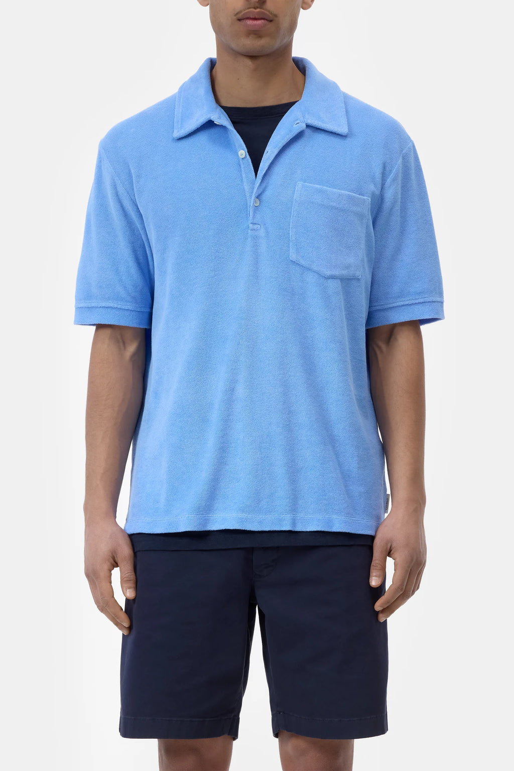 Closed Terry Towel Shirt - Sky Blue