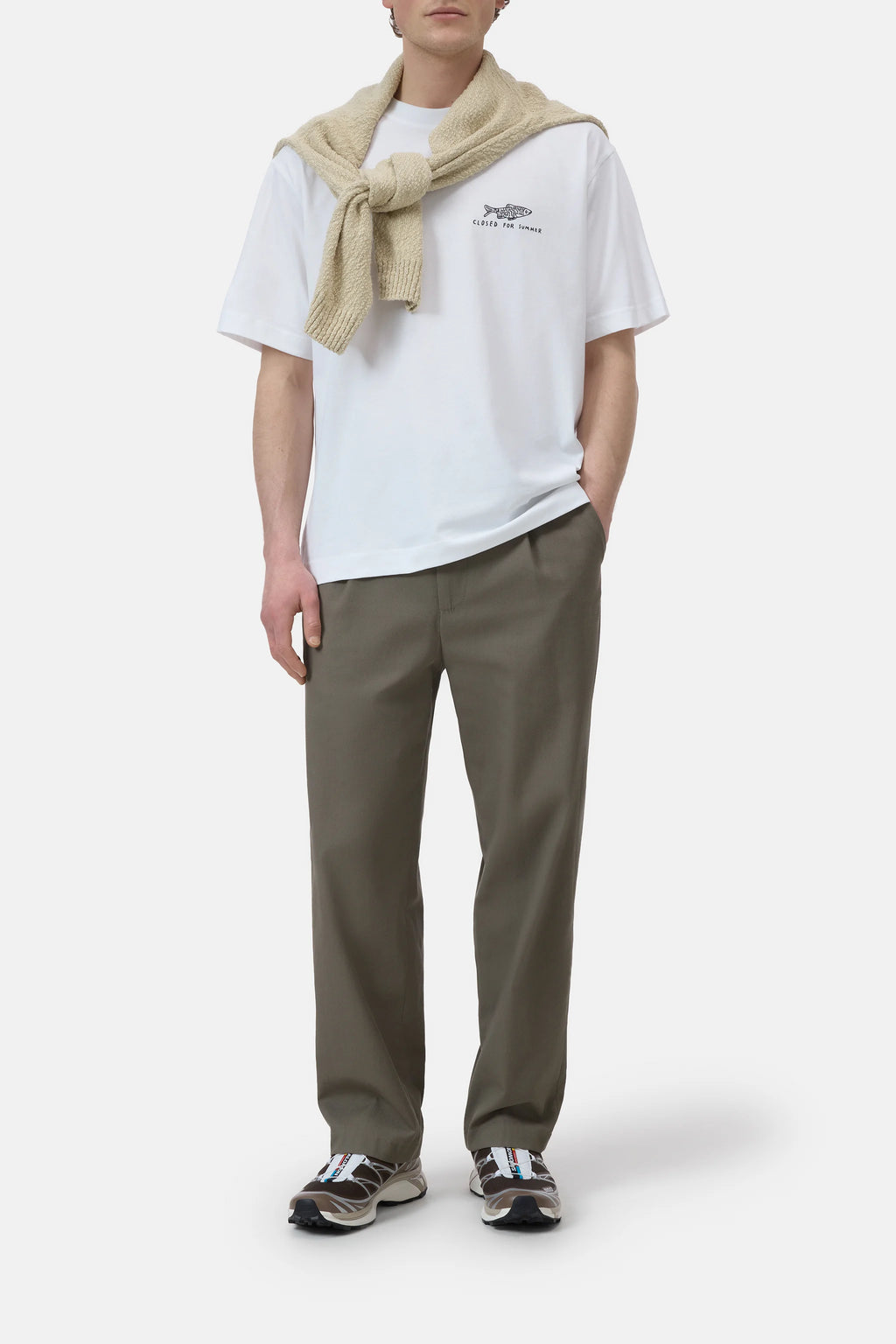 Closed Printed T-shirt  - White