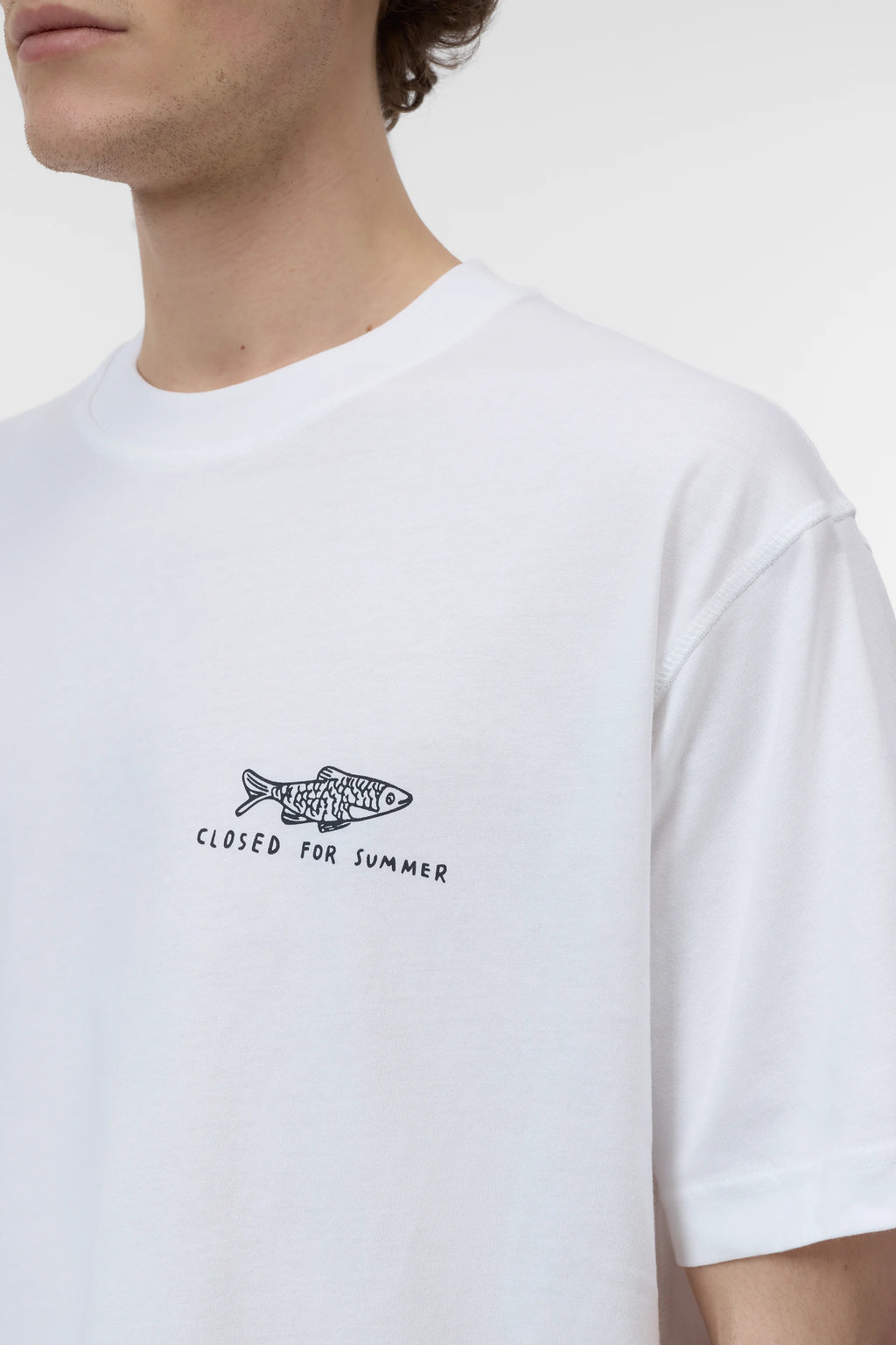 Closed Printed T-shirt  - White