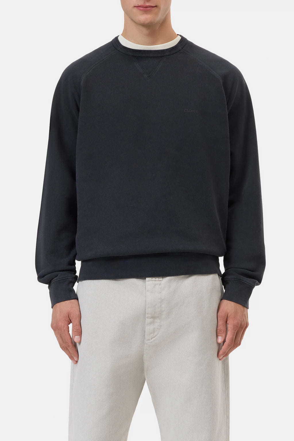 Closed Organic Cotton Raglan Sweatshirt - Black