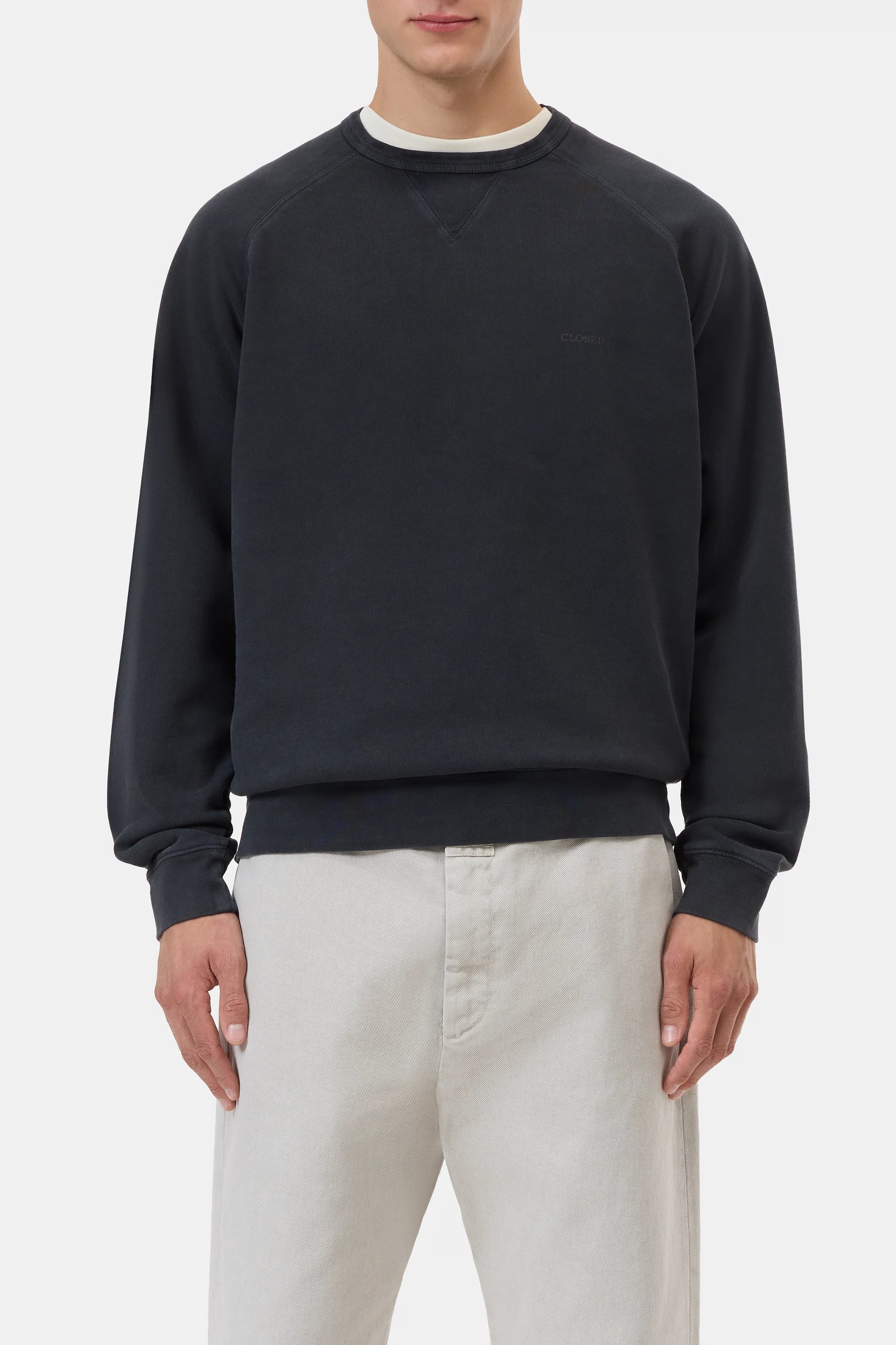 Closed Organic Cotton Raglan Sweatshirt - Black