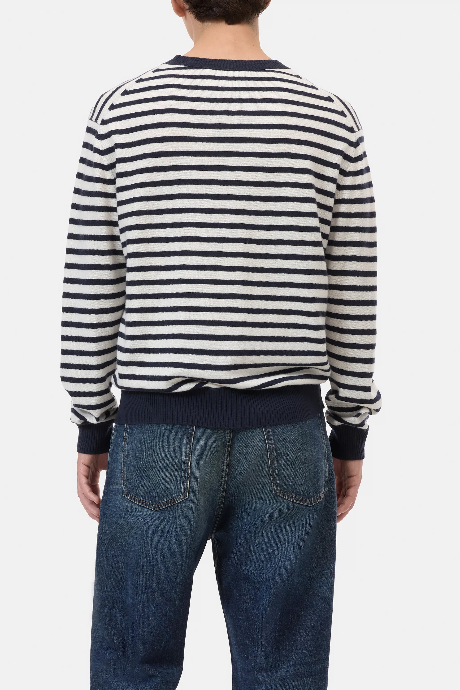 Closed Cashmere Crewneck - Dark Night Stripe
