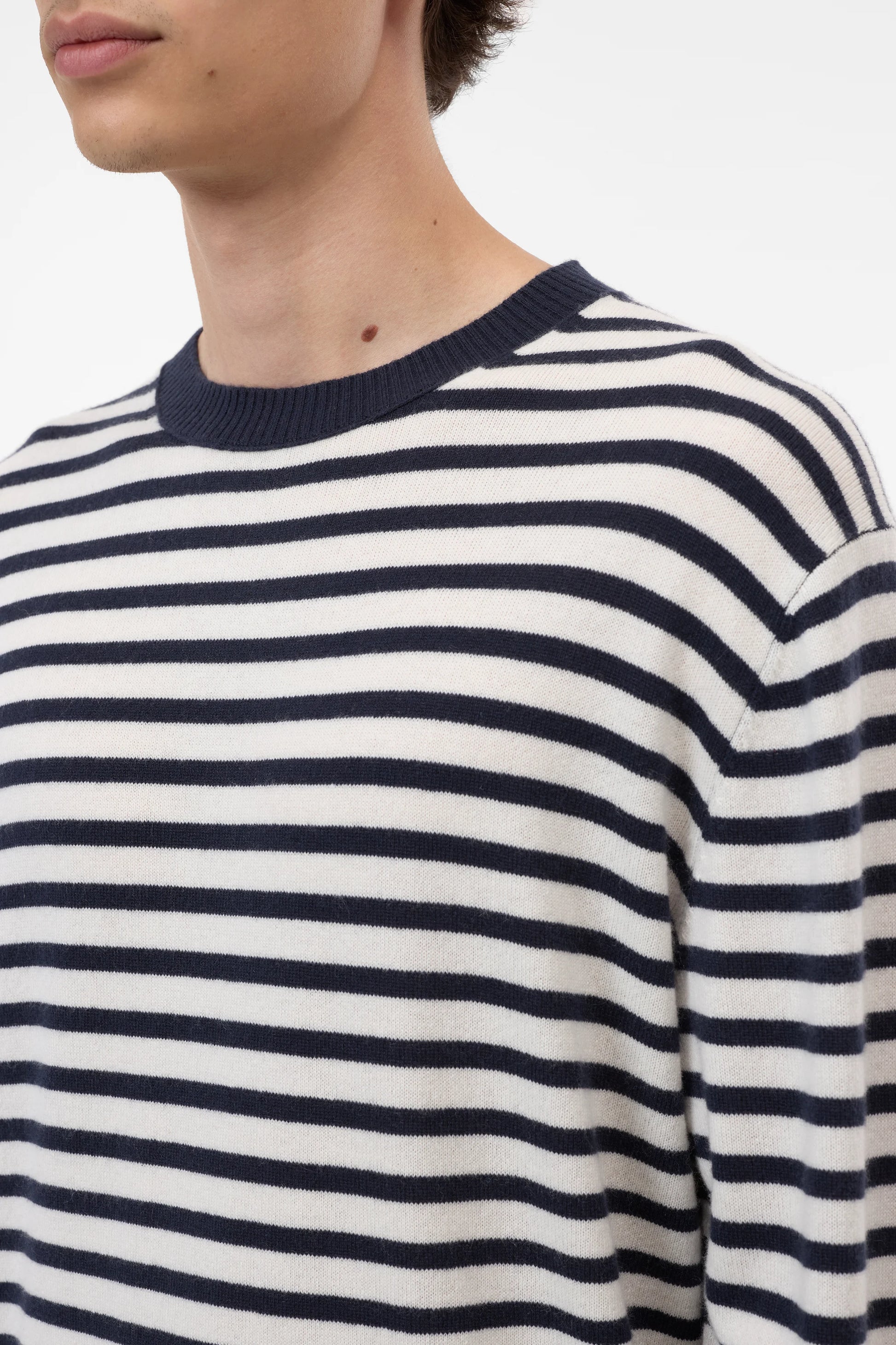Closed Cashmere Crewneck - Dark Night Stripe