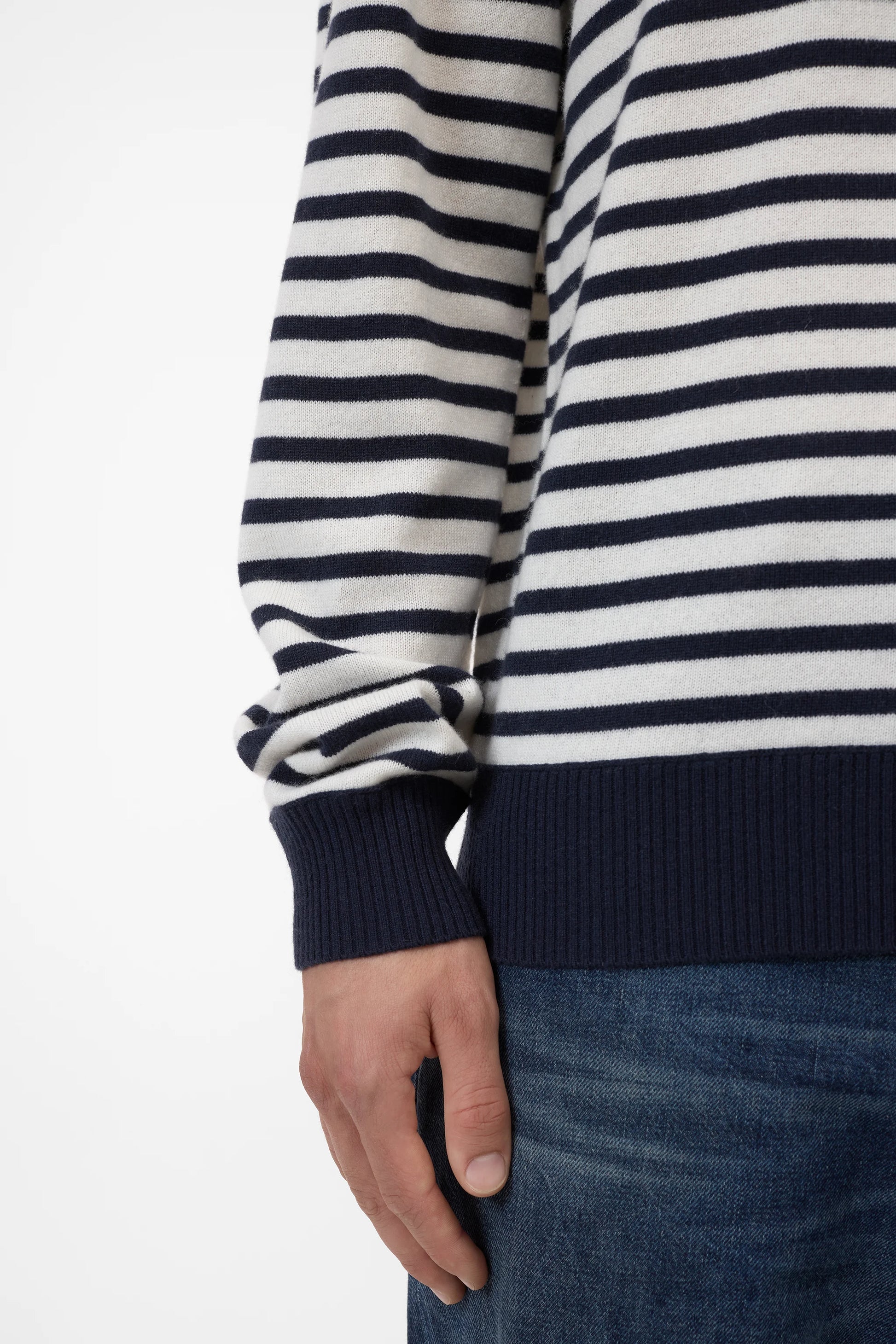 Closed Cashmere Crewneck - Dark Night Stripe