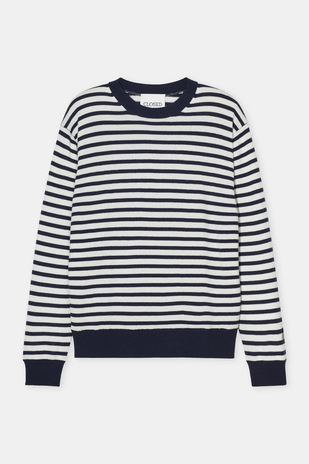 Closed Cashmere Crewneck - Dark Night Stripe