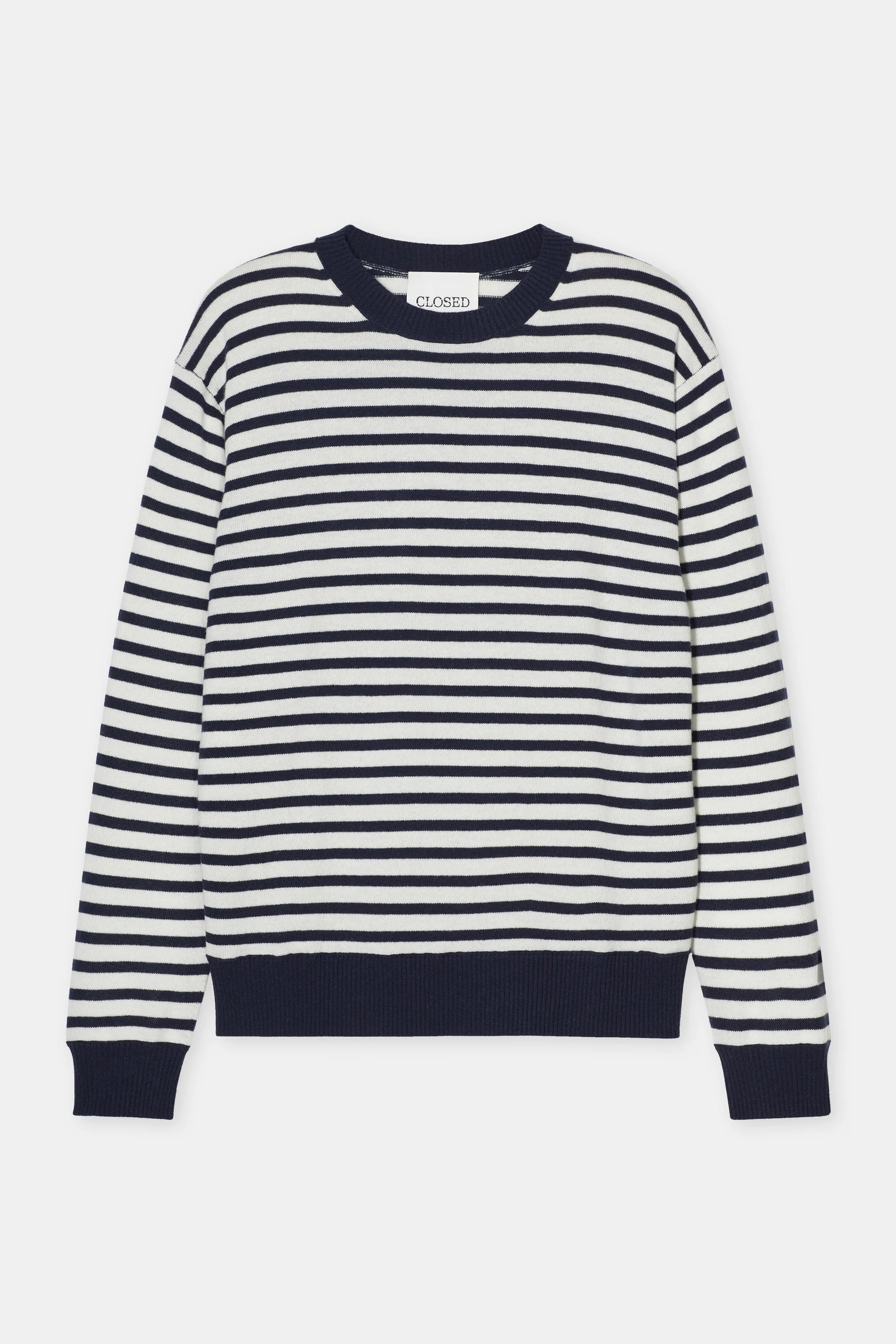 Closed Cashmere Crewneck - Dark Night Stripe