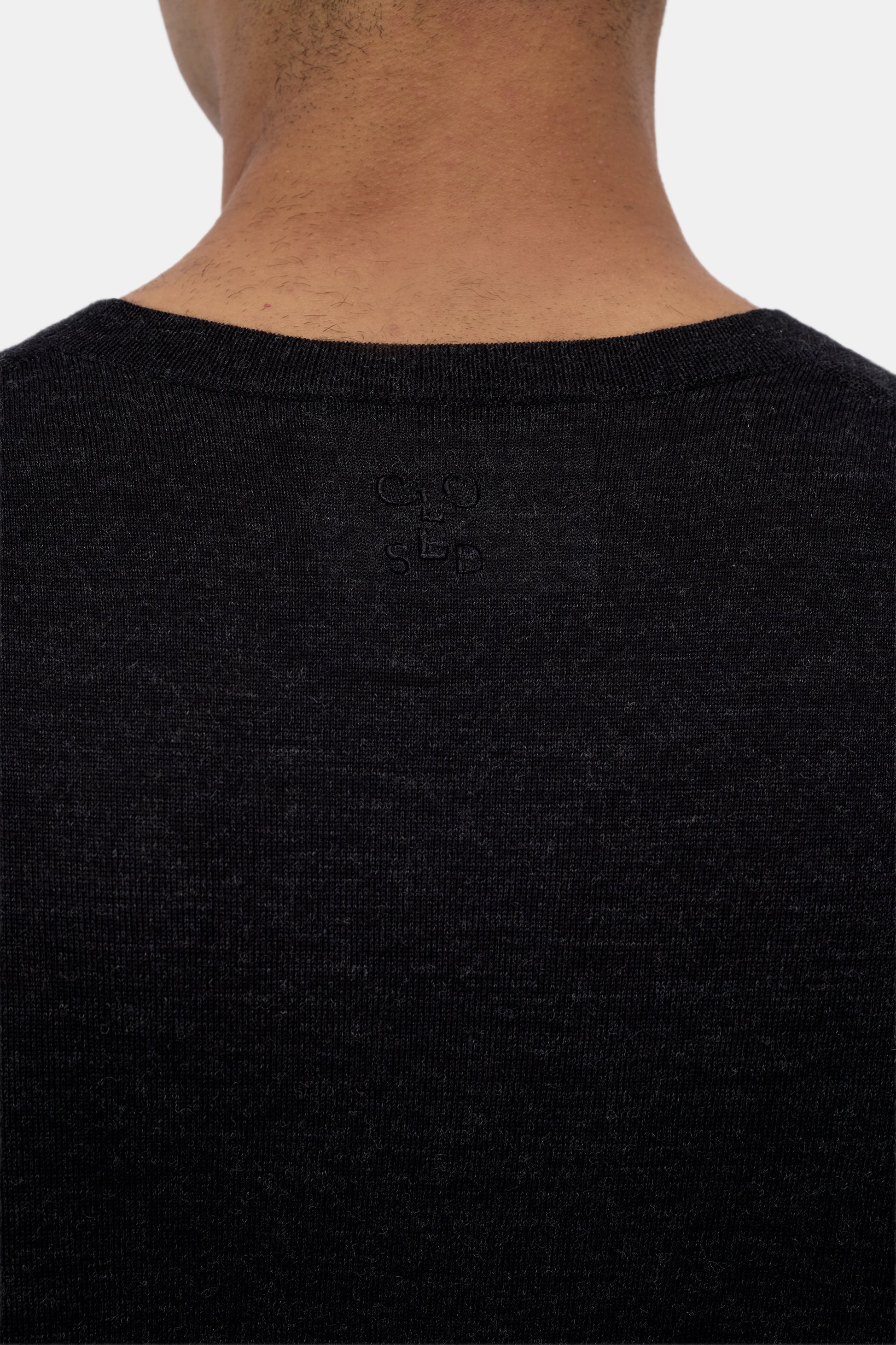 Closed Fine-Knit Crewneck Jumper - Black Melange