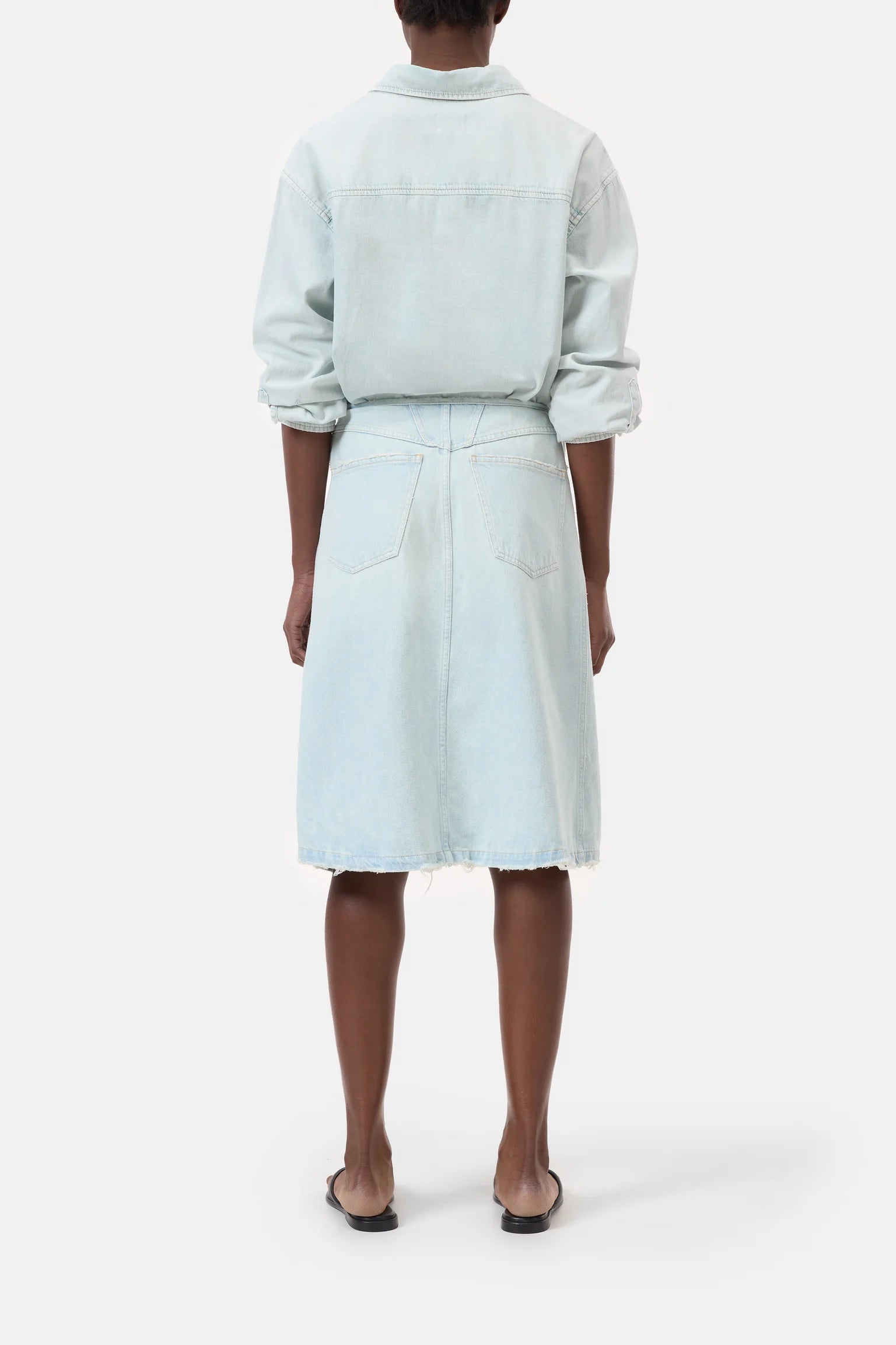 Closed Denim Wrap Skirt - Extreme Light