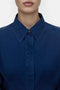 CLOSED Tailored Cotton Blouse - Dark Blue