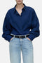 CLOSED Tailored Cotton Blouse - Dark Blue