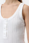 Closed Cotton Top - Ivory