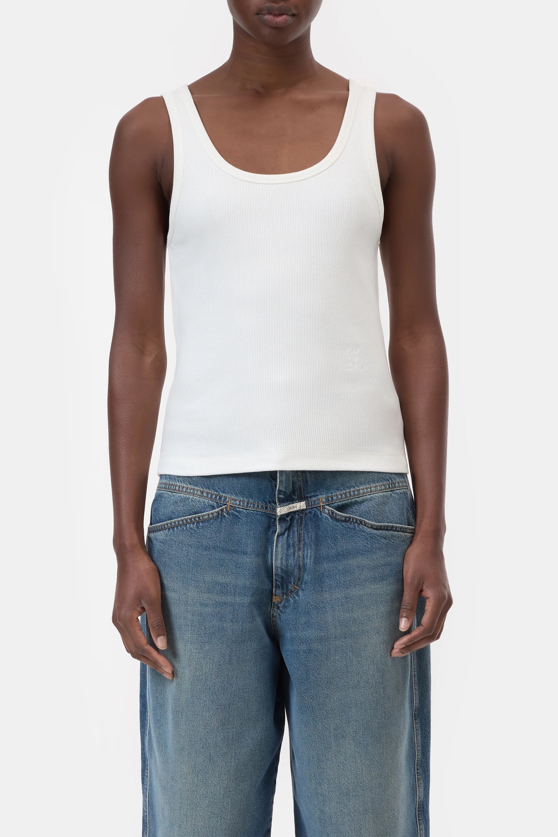 Closed Tank Top - Ivory