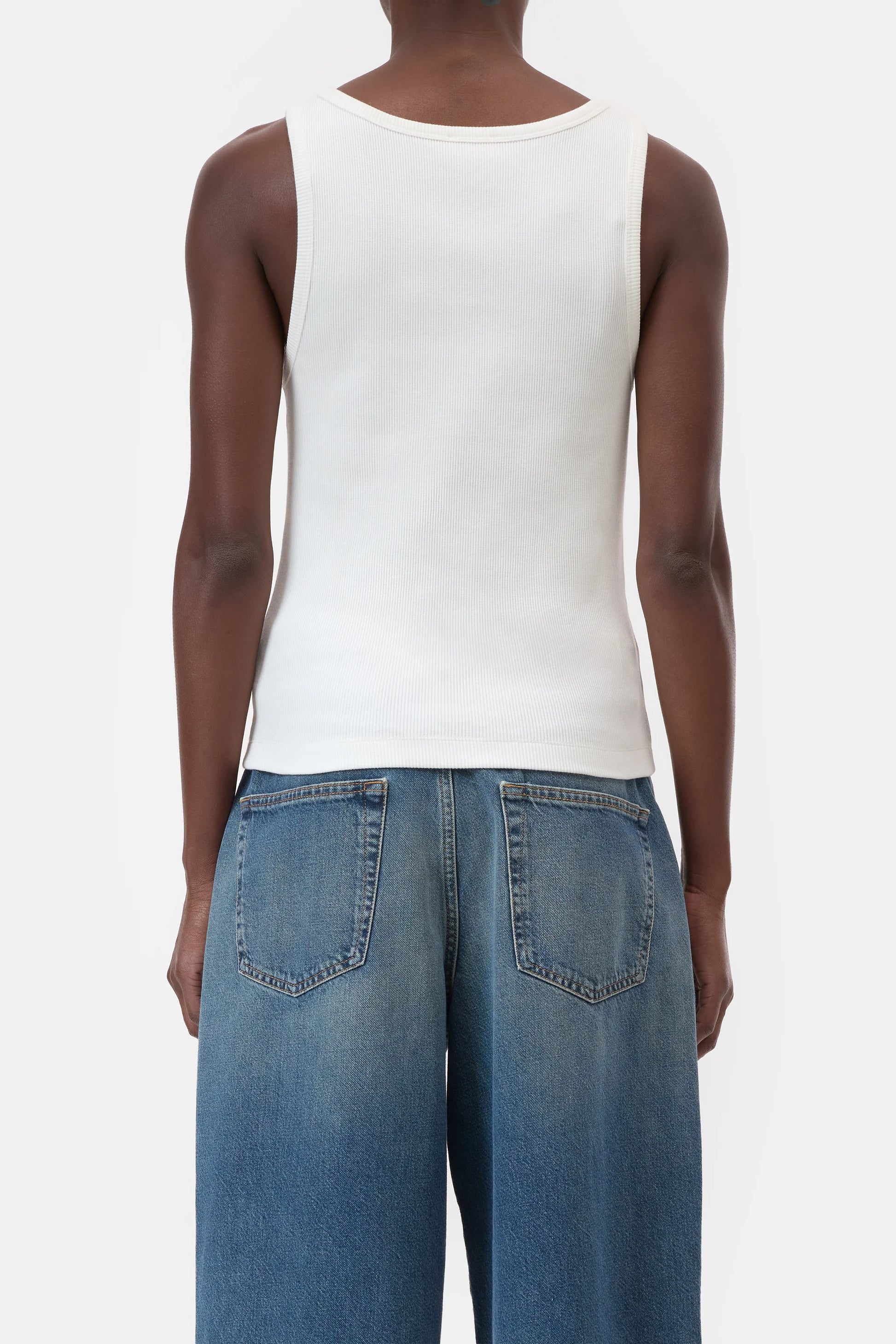 Closed Tank Top - Ivory