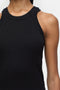 Closed Racer Tank - Black