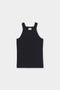 Closed Racer Tank - Black