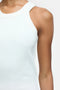 Closed Racer Tank - Ivory