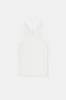 Closed Racer Tank - Ivory