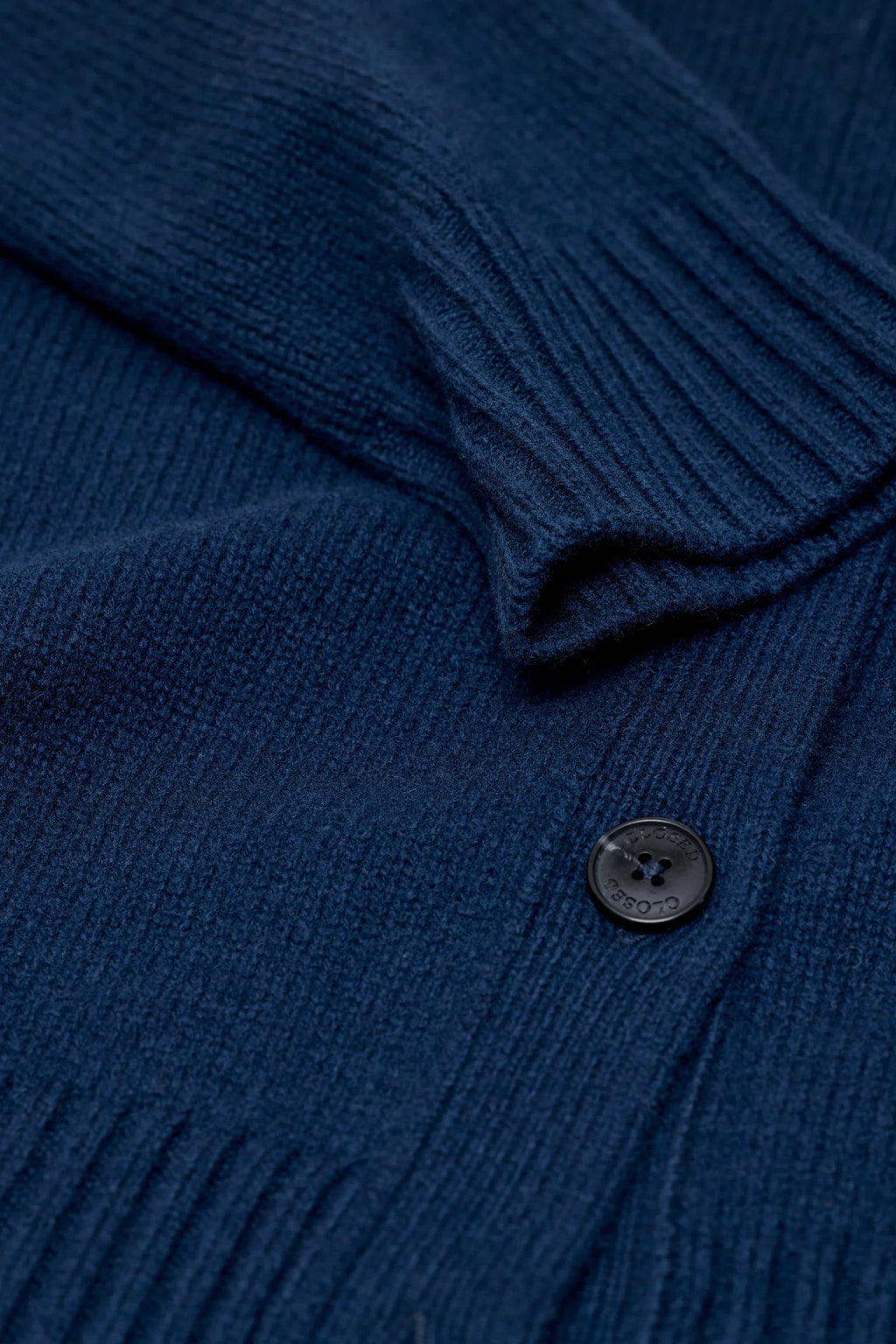 Closed Rollkragen Cardigan - Dark Night