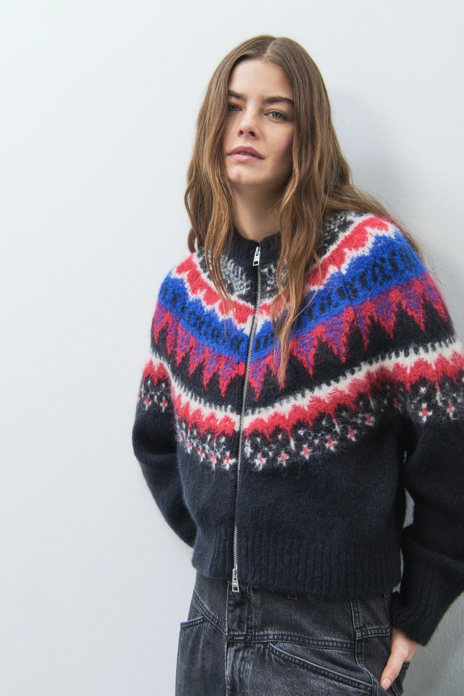 Closed Jacquard-Cardigan