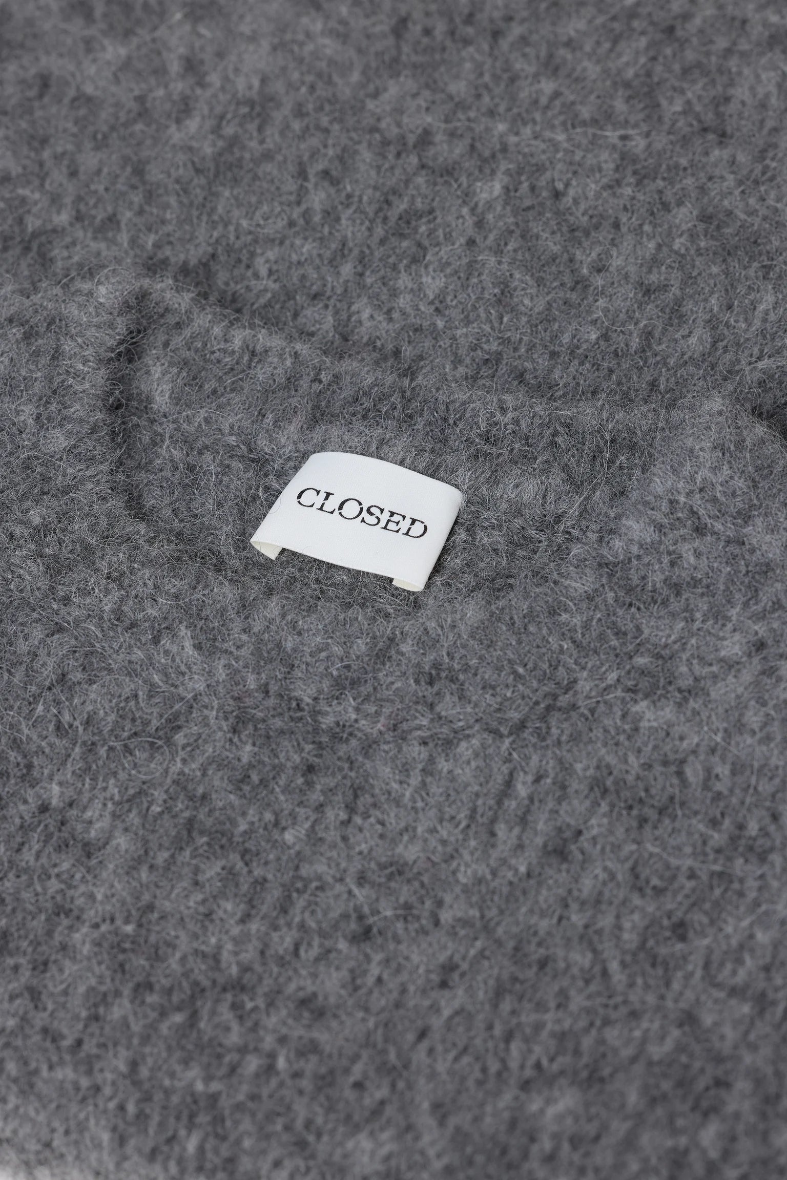 Closed Kurzarm-Pullover - Dark Grey Melange