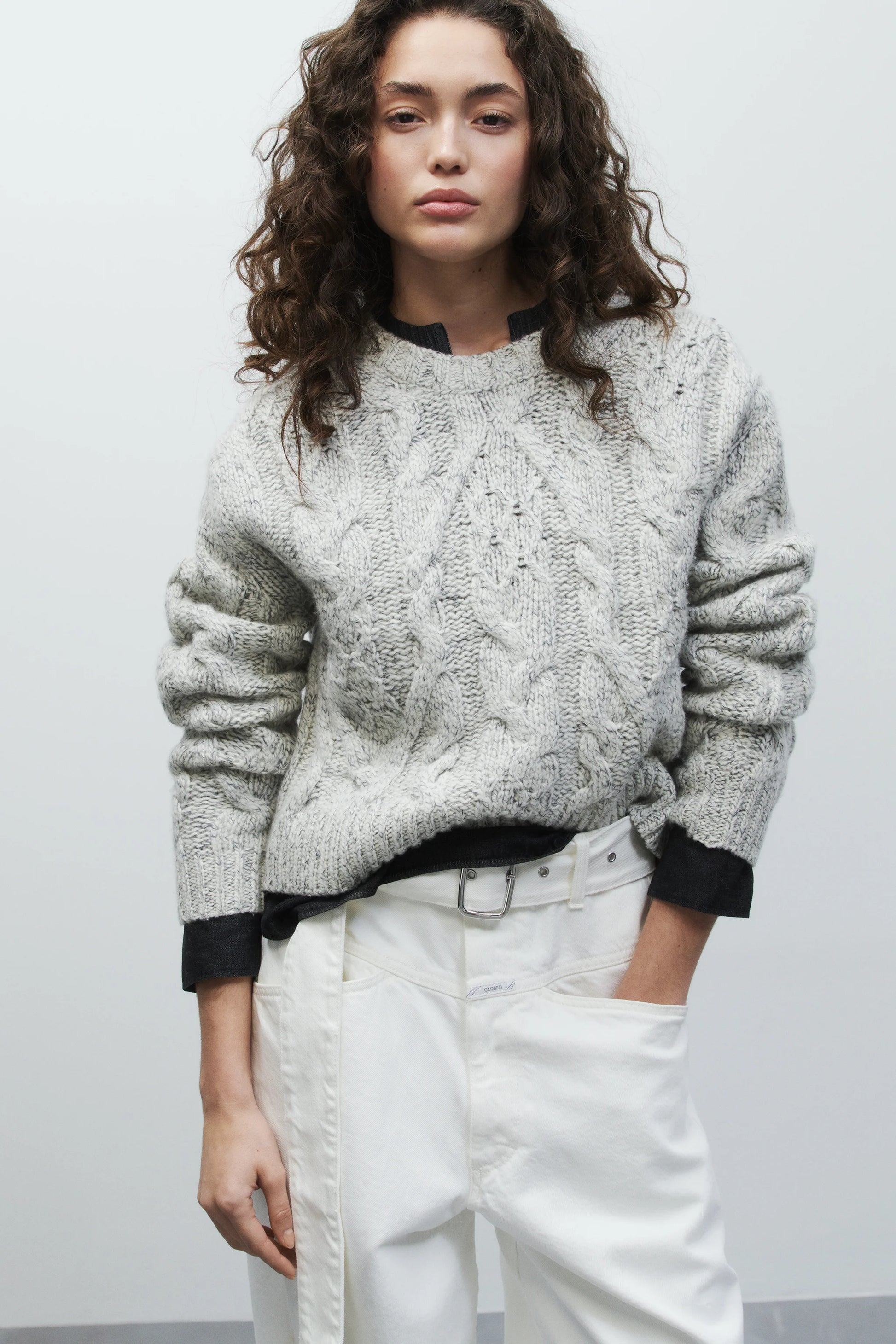 CLOSED Cable Knit Pullover - Shetland