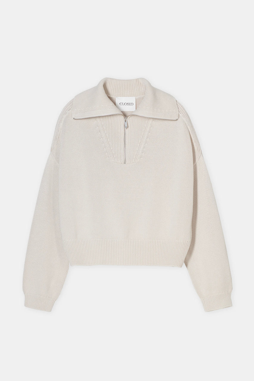 Closed Troyer Sweater - Stone Beige