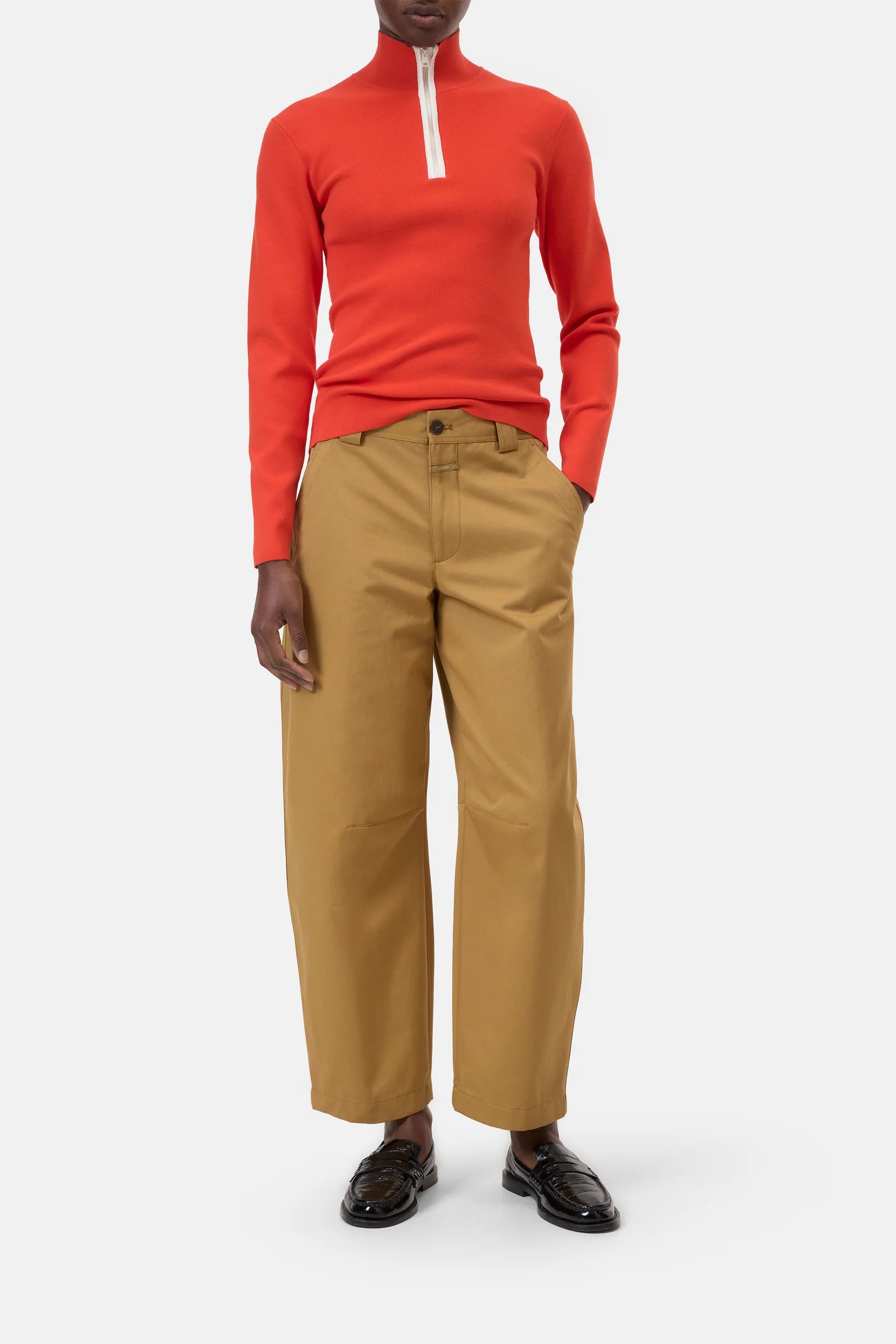 Closed Half-zip knit - Coral Zip