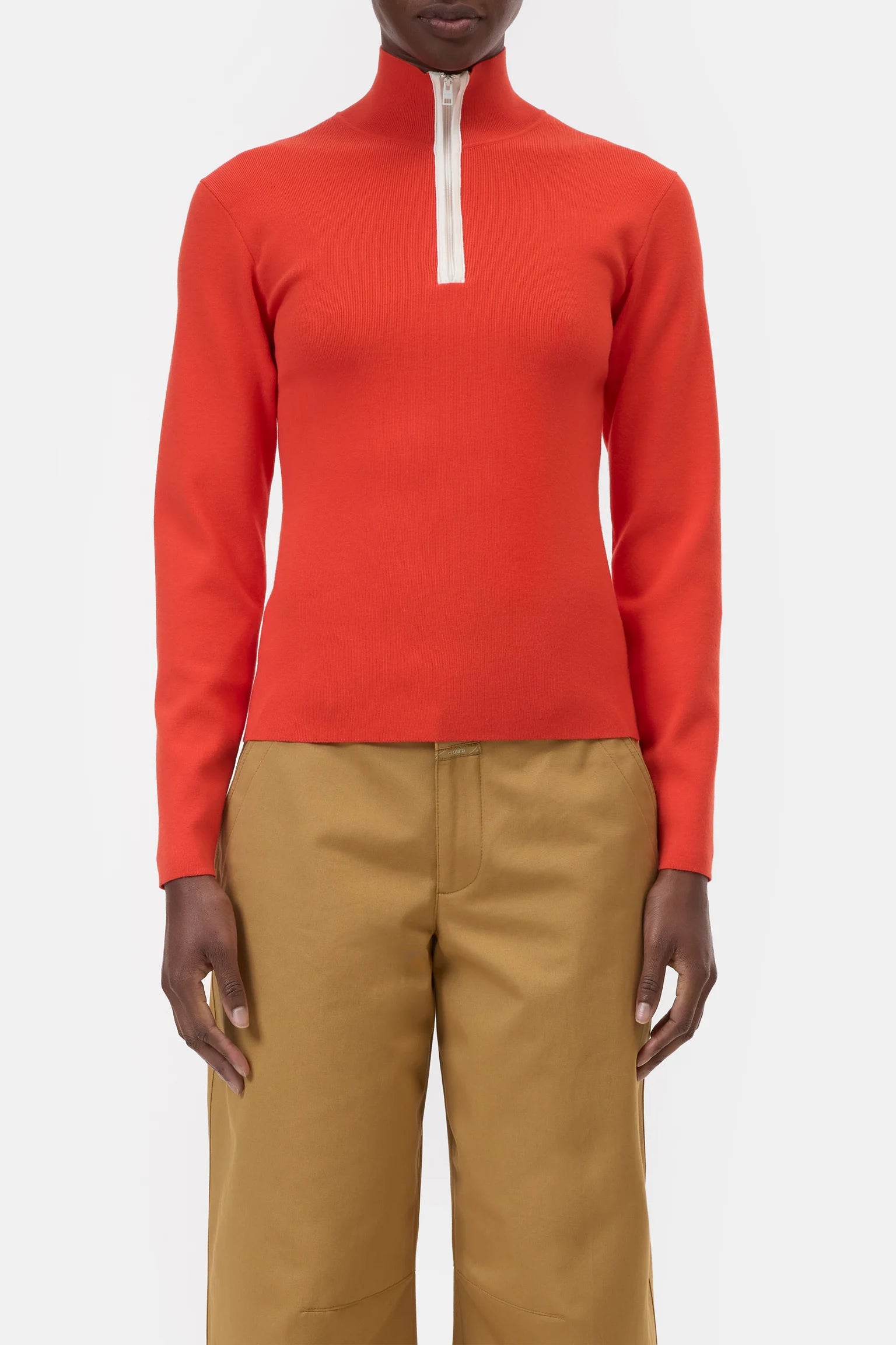 Closed Half-zip knit - Coral Zip
