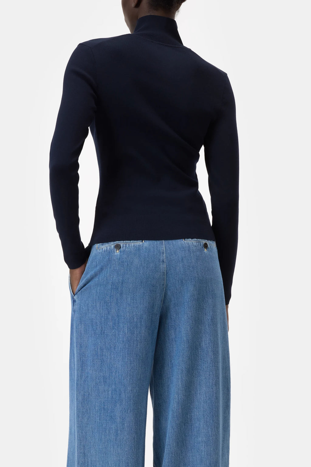 Closed Half-zip knit - Dark Night