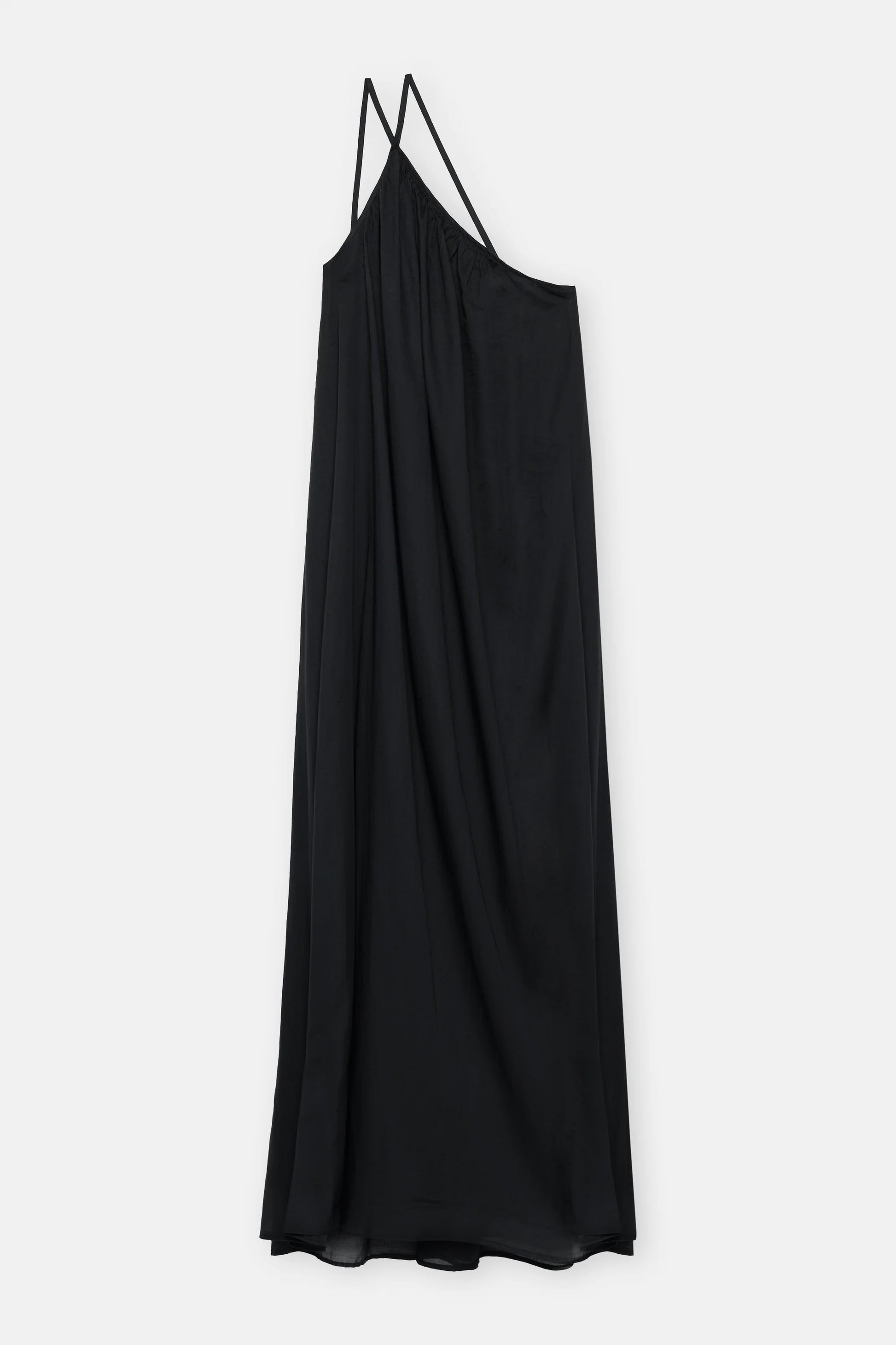 Closed Cotton Maxi Dress - Black