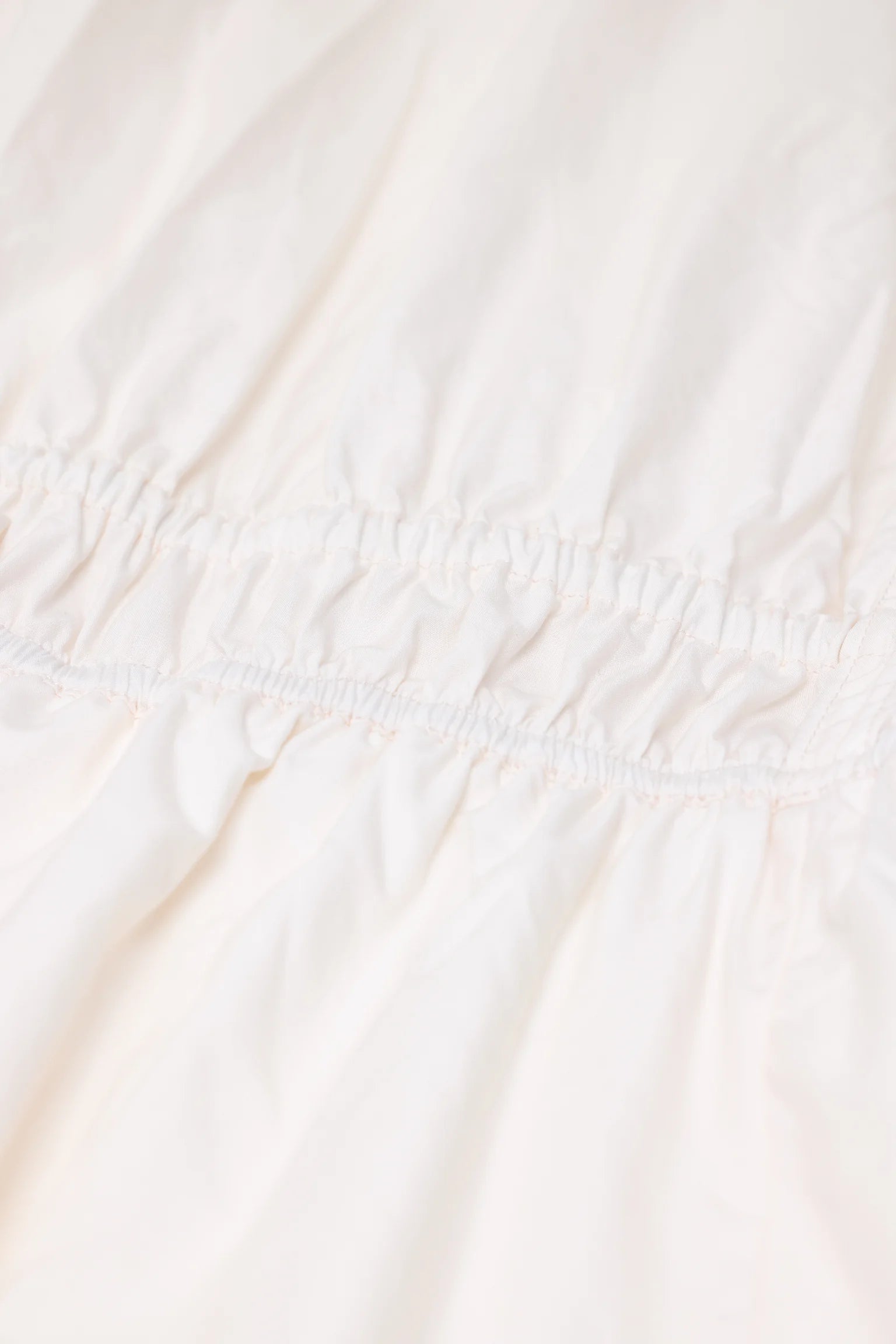 Closed V-neck Dress White