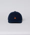 Merz b. Schwanen CAP01 Swan Logo Cap, Organic Cotton Gabardine, Low Profile - Night Blue