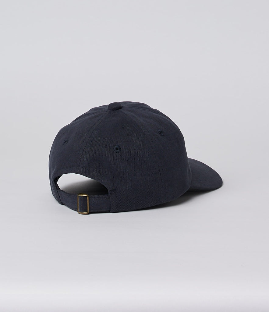 Merz b. Schwanen CAP01 Swan Logo Cap, Organic Cotton Gabardine, Low Profile - Charcoal