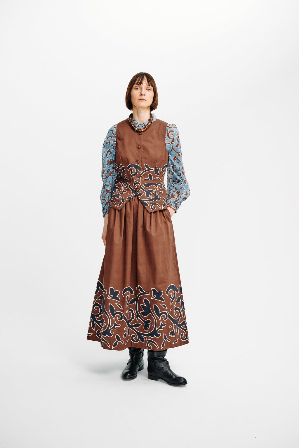 Carolina K Larissa Skirt - Autumn Vine