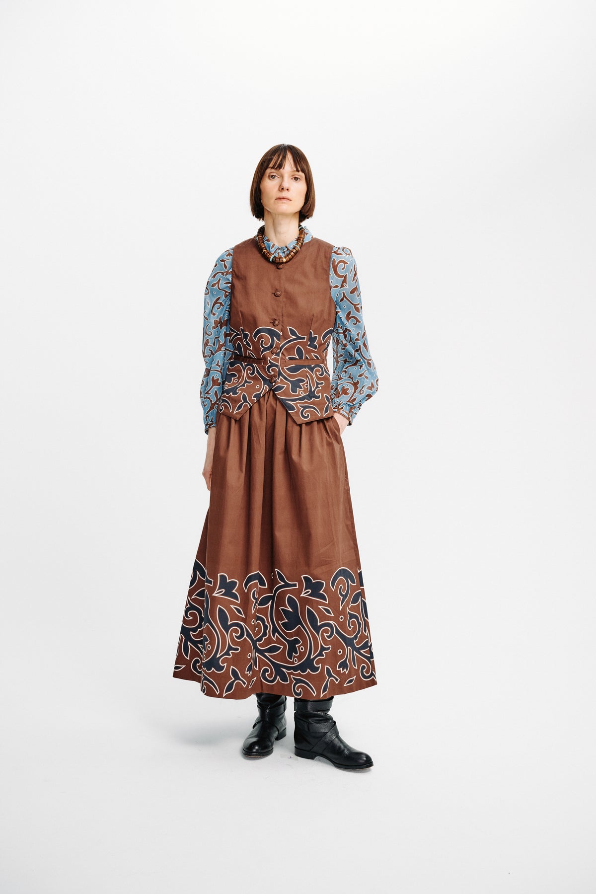 Carolina K Larissa Skirt - Autumn Vine