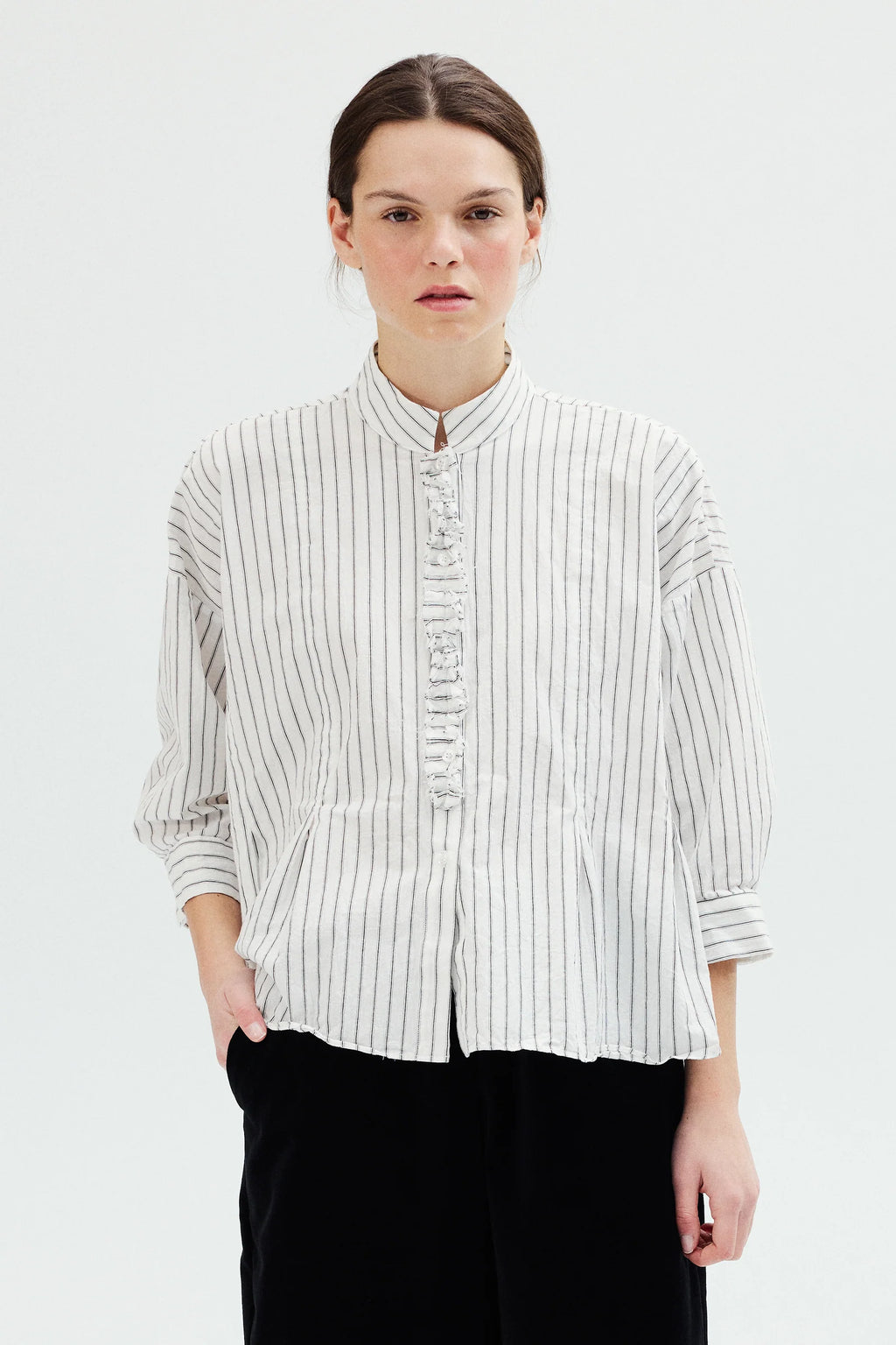 Fabiana Pigna Cecil Pinstripe Top
