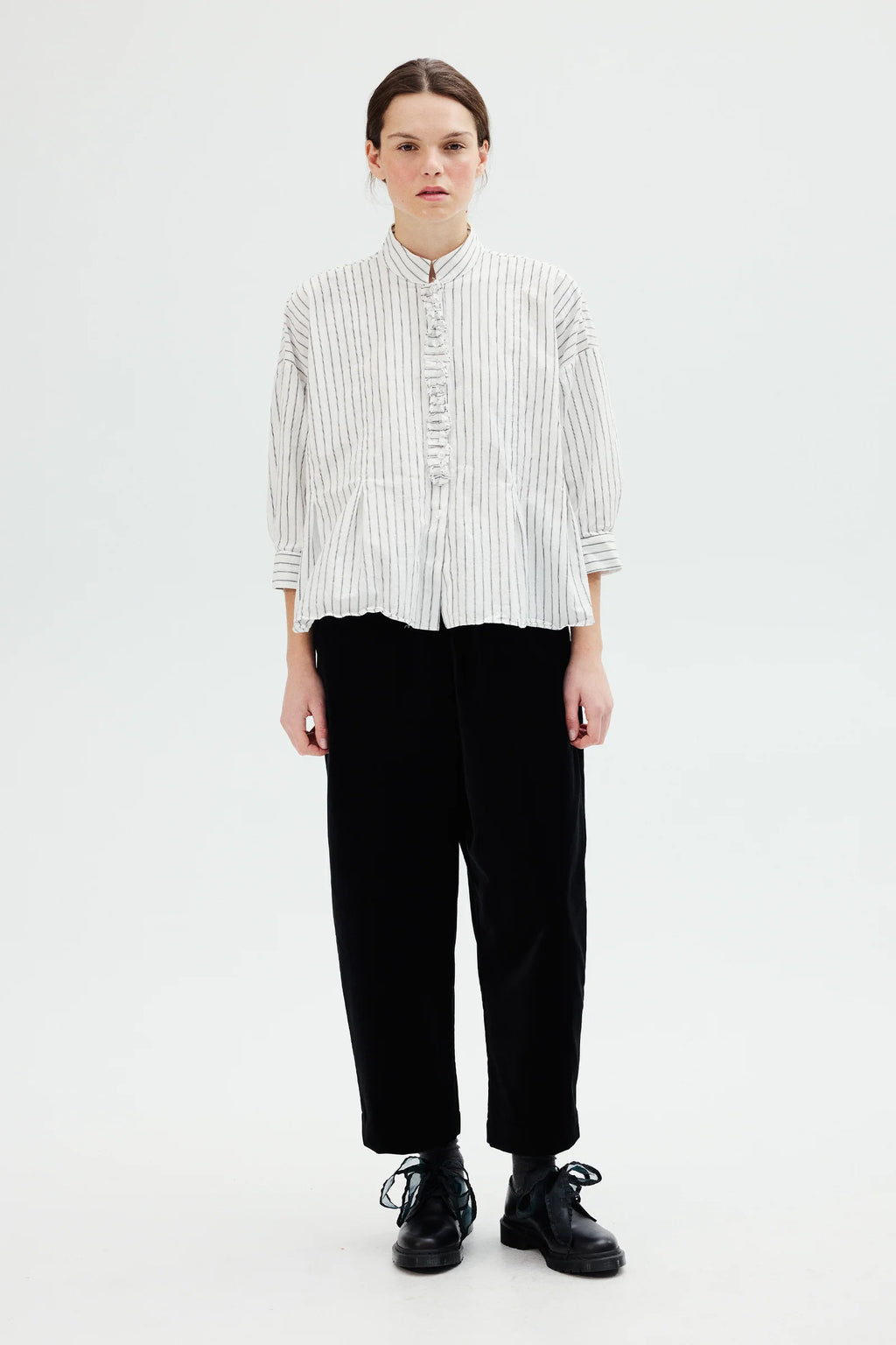 Fabiana Pigna Cecil Pinstripe Top