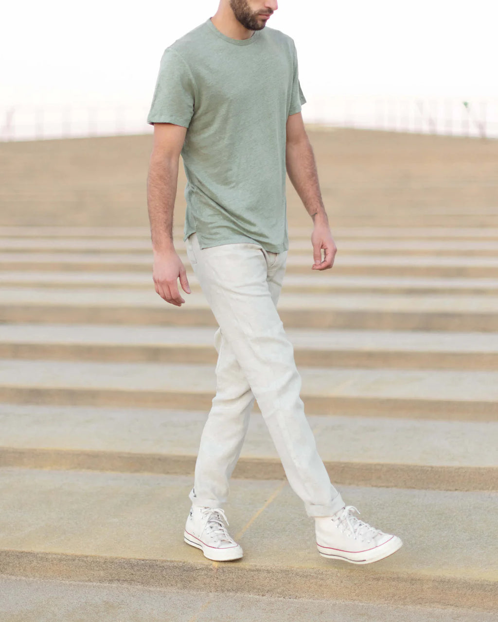 Alex Crane Cham Pants  - Bone