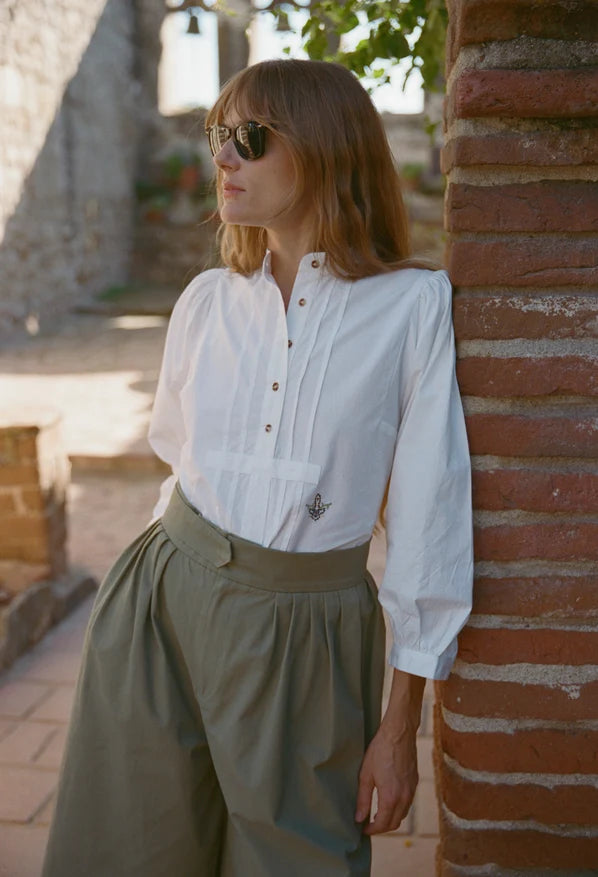 Ciao Cotton Poplin Lucia Soley - White