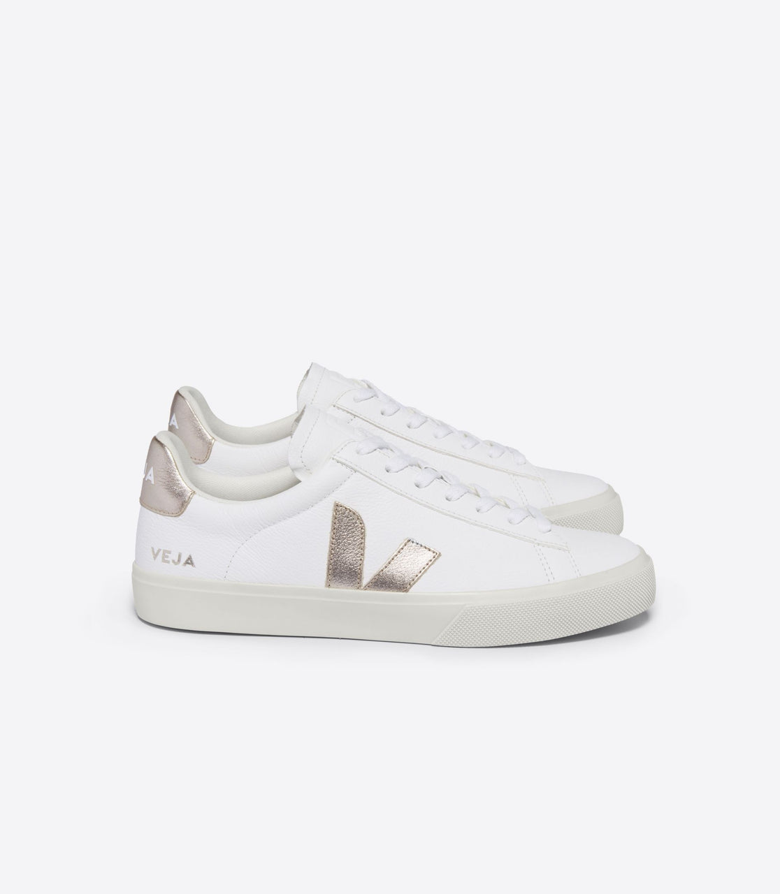 Veja Campo Leather White Platine