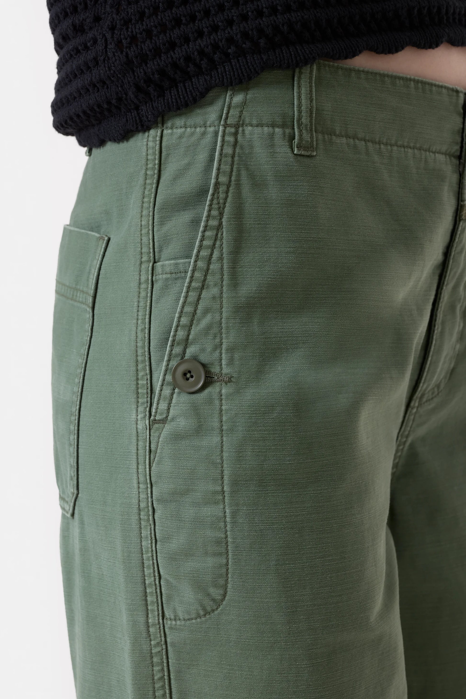 Closed Relaxed pants - Rovea - Matcha Green